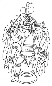 (Image: Rogan Plate, title page) The Rogan Plate #1, repoussée copper with cut-outs, AD 1200-1400, was found at the Etowah site in Georgia and is perhaps the finest example of the Mississippian Falcon Warrior.