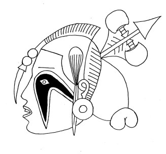 Head (restored) - from shell cup - Spiro OK