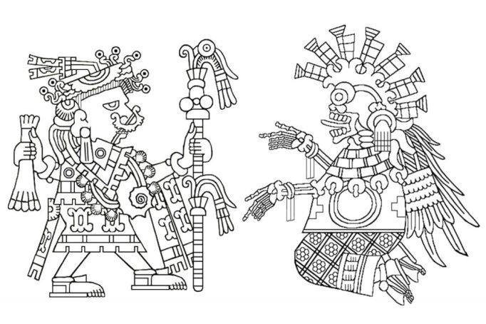 Huixtocihuatl, Lady of Salt, and Mictlancihuatl, Lady of the Land of the Dead 